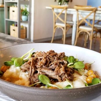 Luna - Braised Lamb with polenta and fried chickpea, a seasonal menu item. - New American Near Me - Spokane, Washington Luna - Braised Lamb with polenta and fried chickpea, a seasonal menu item. - New American Near Me - Spokane, Washington