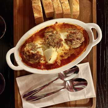 Malbec & More - Homemade meatballs with marinara, ricotta, and fresh baguette. - Wine Bars Near Me - Lantana, Florida