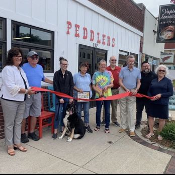 310 Peddlers - Ribbon cutting photo from Camber of Commerce on Facebook - Antiques Near Me - Greenville, Michigan