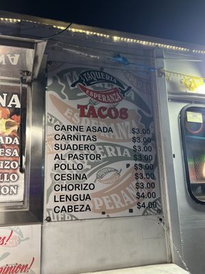 Menu photo 1 Taqueria Esperanza Manassas Park, VA Menu photo 1 Taqueria Esperanza Manassas Park, VA