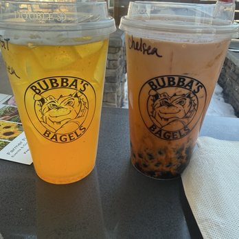 Bubba's Bagels - Mango Tea and Thai Tea - Bagels Near Me - Grass Valley, California