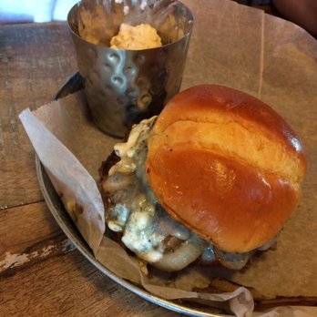 Billy's Tap - Blue burger with cottage cheese - Bars Near Me - Canton, Illinois