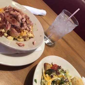 Jim 'N Nick's Bar-B-Q - Loaded mac 'n cheese and a side salad - Barbeque Near Me - Franklin, Tennessee