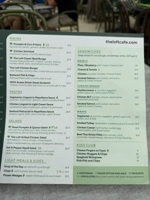 Menu photo 8 Loft Cafe Macquarie Park, NSW