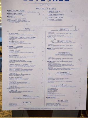Menu photo 2 Coyo Tacos Fort Lauderdale, FL