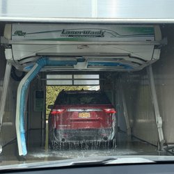 Aqua Spray Car Wash - Car ahead of me in wash bay