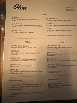 Menu photo 6 Olea Philadelphia, PA