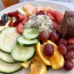Sampler, with potato salad