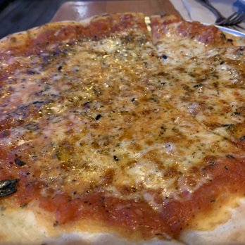 Flatbread Company - Plain pie was crispy, cheesy, and yummy. - Pizza Near Me - Portland, Maine