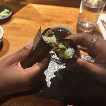 Handies Douzo - Wagyu hand roll - Sushi Bars Near Me - Houston, Texas