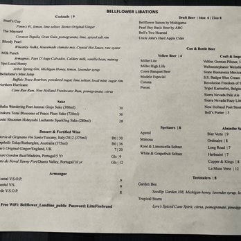 Bellflower - Cocktails 8/27/2020 - New American Near Me - Ypsilanti, Michigan