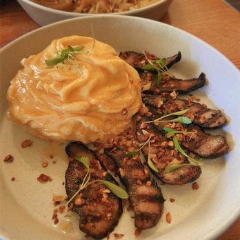 Tanzie's - Pork jowl lava egg - Salad Near Me - Berkeley, California
