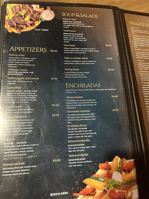 Menu photo 3 Los Primos Mexican Grill Houston, TX