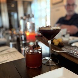 Mocha espresso, martini, and chocolate Negroni. Yum!