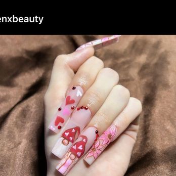Lien Beauty - Valentines XL set $110 - Nail Technicians Near Me Lien Beauty - Valentines XL set $110 - Nail Technicians Near Me