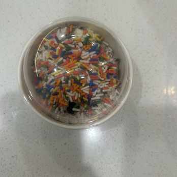 Pie Bar - Small Mousse Cup with rainbow sprinkles - Desserts Near Me - Austin, Texas
