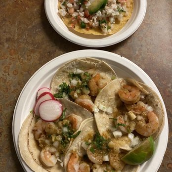 Rosie's Mexican Food - Four (4) shrimp tacos & shrimp ceviche - Mexican Near Me - Bay Point, California Rosie's Mexican Food - Four (4) shrimp tacos & shrimp ceviche - Mexican Near Me - Bay Point, California