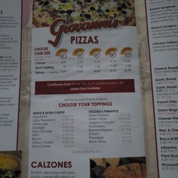 Giovanni's Pizza - Pizza Near Me - Olive Hill, Kentucky