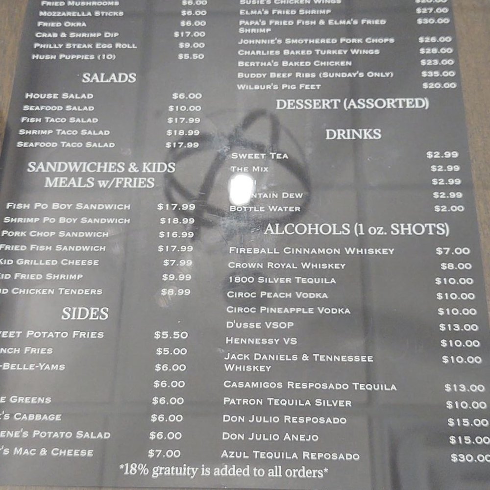 Updated Menu with Updated Prices Updated Menu with Updated Prices