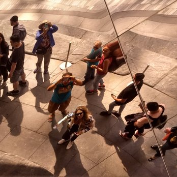 Vessel - both wife and I taking pictures of the glass underside - Landmarks & Historical Buildings Near Me - New York, New York