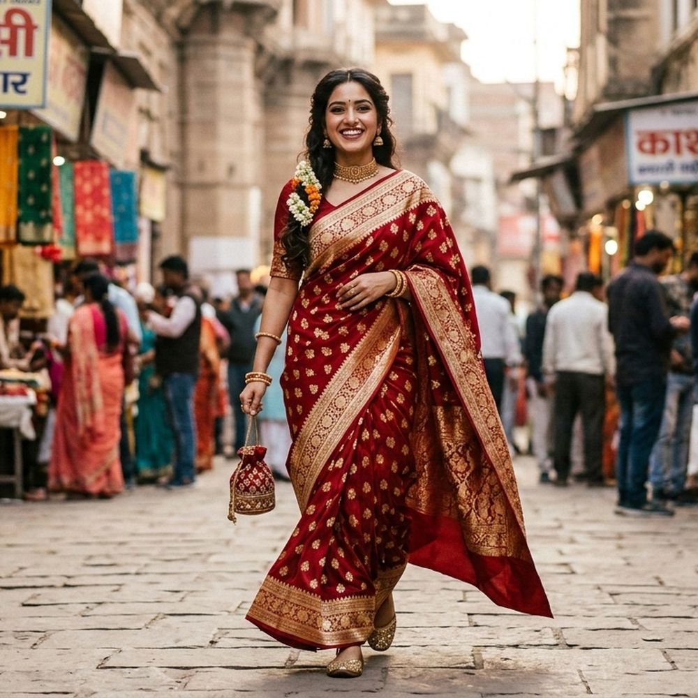 india dress near me Green Pink Silk Elegant Dress