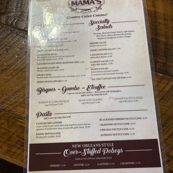 Mama's Oyster House - Menu - Seafood Near Me - Natchitoches, Louisiana Mama's Oyster House - Menu - Seafood Near Me - Natchitoches, Louisiana