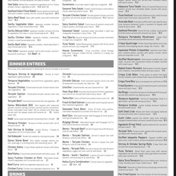 Sansu - Dinner Menu - Sushi Bars Near Me - East Lansing, Michigan Sansu - Dinner Menu - Sushi Bars Near Me - East Lansing, Michigan