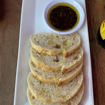 Delicioso Bistro - House bread with high grade olive oil - Diners Near Me - Modesto, California