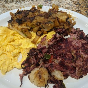 Cappys Cafe - Corned Beef Hash & Eggs
Per menu, homemade with bell peppers, potatoes
and onions Comes with bread - Breakfast & Brunch Near Me - Newport Beach, California Cappys Cafe - Corned Beef Hash & Eggs
Per menu, homemade with bell peppers, potatoes
and onions Comes with bread - Breakfast & Brunch Near Me - Newport Beach, California