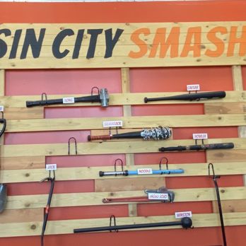 Sin City Smash - Smash Weapons of choice - Amusement Parks Near Me - Las Vegas, Nevada