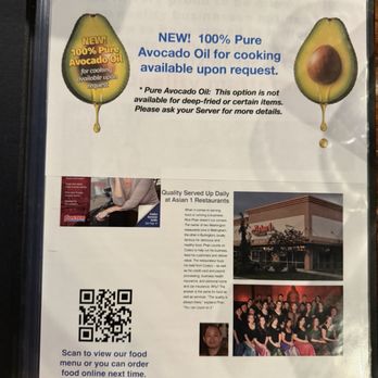 Asian 1 - Menu - Thai Near Me - Burlington, Washington