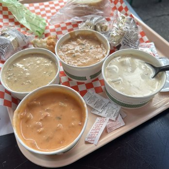 Pike Place Chowder - New England Clam Chowder Smoked Salmon Chowder Crab & Oyster Chowder Seafood Bisque - Seafood Near Me - Seattle, Washington