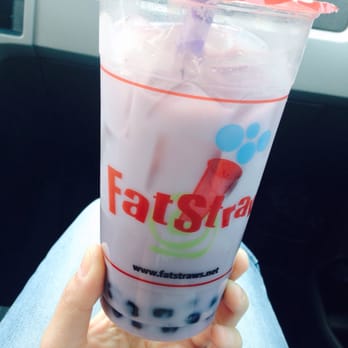 Fat Straws - Taro milk tea with boba!!! - Coffee & Tea Near Me - Plano, Texas