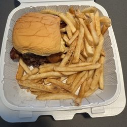 grown - Barn Burner - Organic Smash Burger with Fries
