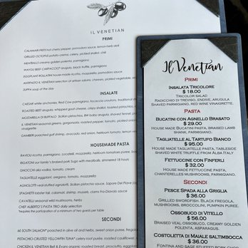 Il Venetian - Menu - Italian Near Me - Cleveland, Ohio