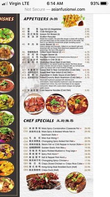 Menu photo 1 Asian Fusion Milwaukee, WI Menu photo 1 Asian Fusion Milwaukee, WI