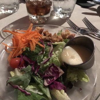 Dutch's Daughter - Garden salad with house dressing which is a honey lemon. - Seafood Near Me - Frederick, Maryland Dutch's Daughter - Garden salad with house dressing which is a honey lemon. - Seafood Near Me - Frederick, Maryland