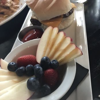 Cascadia Public House - Kids cheeseburger and fruit bowl - Gastropubs Near Me - Spokane, Washington Cascadia Public House - Kids cheeseburger and fruit bowl - Gastropubs Near Me - Spokane, Washington