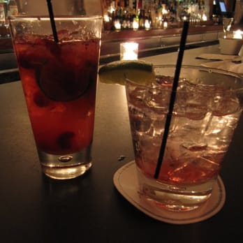 Aquavit - (left) - Cranberry Caipirinha - Aquavit NYC, Lime, & Cranberries - Scandinavian Near Me - New York, New York