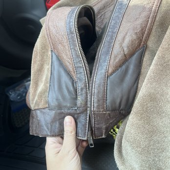 Lory's Denim & Leather Clinic - After: Covered up both sides. Beautiful new design - Sewing & Alterations Near Me - Studio City , California