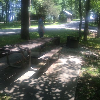 Black Rock Mountain State Park - Outside table and fire pit - Parks Near Me - Mountain City, Georgia
