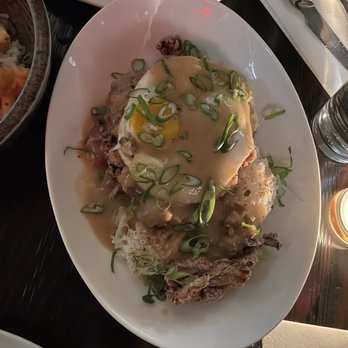 Noreetuh - Mochiko Chicken Loco Moco - New American Near Me - New York, New York Noreetuh - Mochiko Chicken Loco Moco - New American Near Me - New York, New York
