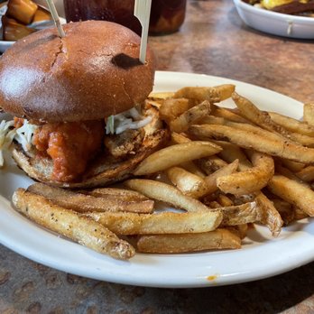 Huckleberry’s - Spicy bayou chicken sandwich with Seasoned fries - Breakfast & Brunch Near Me - Concord, California Huckleberry’s - Spicy bayou chicken sandwich with Seasoned fries - Breakfast & Brunch Near Me - Concord, California