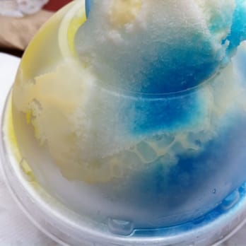 Get Shaved Truck - Let Them Eat Cake - Blue Vanilla, Coconut, and Pineapple - Food Trucks Near Me
