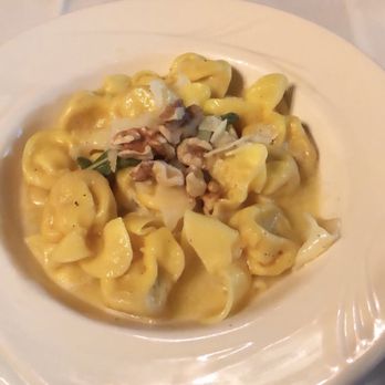 Gianmarco's Restaurant - Pear and fig pasta purses, in a sage butter sauce and topped with walnuts. - Italian Near Me - Birmingham, Alabama