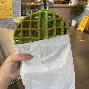 Mochi Waffle Corner  - Pandan Mochi Waffle - Waffles Near Me - Mountain View, California