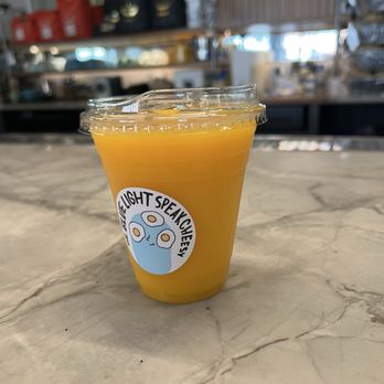 The Blue Light Speak Cheesy - tangerine juice - Sandwiches Near Me - Brooklyn, New York