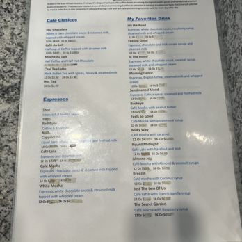 G's Shepard Springs Cafe - Drink menu - Coffee & Tea Near Me - Columbus, Ohio