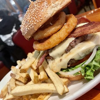 Grubstake Diner - Double Johnny Burger with fries - Burgers Near Me - San Francisco, California Grubstake Diner - Double Johnny Burger with fries - Burgers Near Me - San Francisco, California