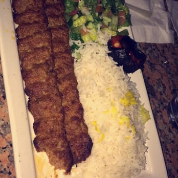 The Spot - A generous Beef Koobideh dinner plate - Hookah Bars Near Me - Encino, California The Spot - A generous Beef Koobideh dinner plate - Hookah Bars Near Me - Encino, California